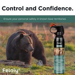 Feloiy ULTRA HOT BEAR Deterrent Repellent Spray 11oz w/ Holster ALL SPECIES US