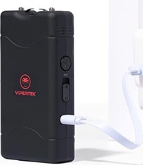 VIPERTEK Stun Gun Self Defense Rechargeable 350 Billion Volt 2.0mAh (2pc)