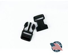 10 PACK – 1″ Inch Plastic Side Release Buckle for Webbing Strap- MADE IN THE USA