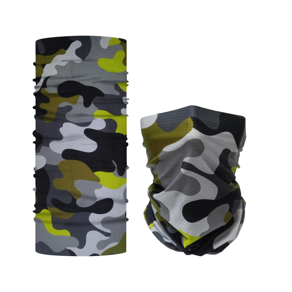 Bilymate Grey Camo Cooling Neck Gaiter – UPF 50+ Sun One Size, Multicolor