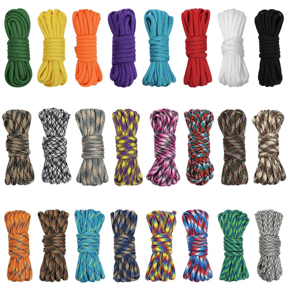 24 Colors Paracord Cord Multifunction Paracord Ropes 550lb Survival Paracord Ran