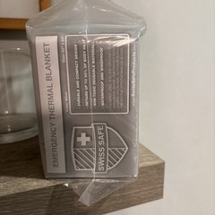 Swiss Safe Emergency Mylar Thermal Blankets Premium 52inch X 82inch (10 Pk.)