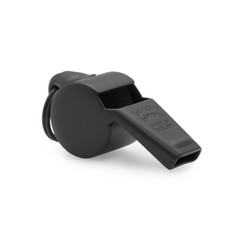 Official Referee Coach Outdoor Whistle – 60.5mm, Matte Black, Loud Sound