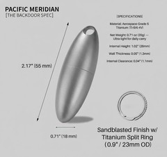 Aerospace Grade 5 Titanium EDC Capsule | Precision Survival Storage Box