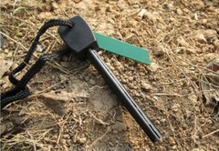 2 Fire Steel Sets For Emergency Camping Survival Magnesium Torch Flint