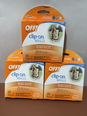 (3)OFF! Clip-On Mosquito Repellent Box of 2 Refills For Fan 12 Hr Of Protection