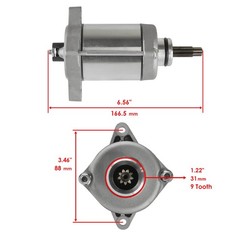 Caltric Starter Compatible Honda Trx500 Fe Trx500Fe1 Trx500Fe2 Foreman 500 4X4