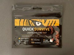 QUICKSURVIVE All-Purpose Waterproof Fire Starters – Light Any Fire Fast – 3 Pcs