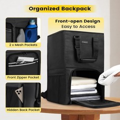 Vorspack Laundry Bag Backpack – Extra Large Laundry Bags with Shoulder Straps…