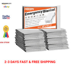 Emergency Mylar Blanket 55×82 Inches Reflective Insulating Survival Shelter Pack
