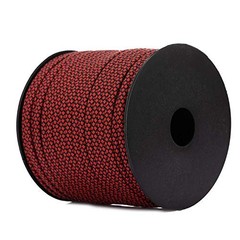 7 Strand Core 550lb Paracord Parachute Cord Lanyard Mil Spec Type Red & Black