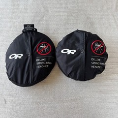 Outdoor Research Deluxe Spring Ring Headnet Black Bug Mesh Net 2 Pack 80105