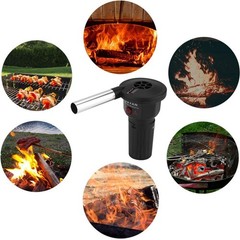 BBQ Air Blower,Portable Battery Powered BBQ Fan Electric Blower Starter Elect…