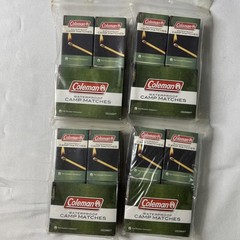 Coleman Waterproof Matches Camping Outdoor Emergency 4 Packs of 4 Boxes 16 Boxes