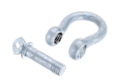 Galvanized Anchor Shackle Screw Pin Heavy Duty 4400lb Max Load Boat Marine