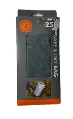 NEW Ultimate Survival Technologies Safe & Dry Dry Bag + Whistle 25L Gray