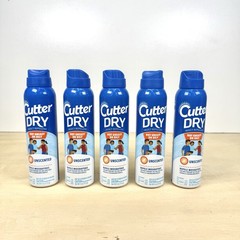 5-Pack Cutter Dry Insect Repellent | Unscented | 10% Deet 4 Oz Each BRAND NEW