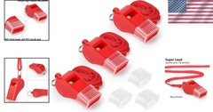Durable Sports Whistle with Soft Mouth Grip & Lanyard – Ideal for Coaches