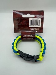 SecureLine Survival Bracelet Nylon Paracord Rope Lot of 10 – Medium, Green/Blue
