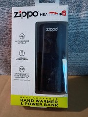 Zippo Heatbank 6 Rechargeable Hand Warmer & Power Bank USB Compatible – NEW