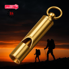 Loudest Brass Whistle — The Original 2-Inch Premium Small, Color
