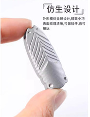 Titanium Safety Whistle Emergency Whistle Necklace Hiking Survival Outdoor EDC