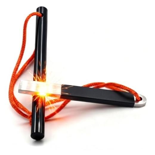4″ Portable Pocket Waterproof Ferrocerium Ferro Rod Fire Starter Survival