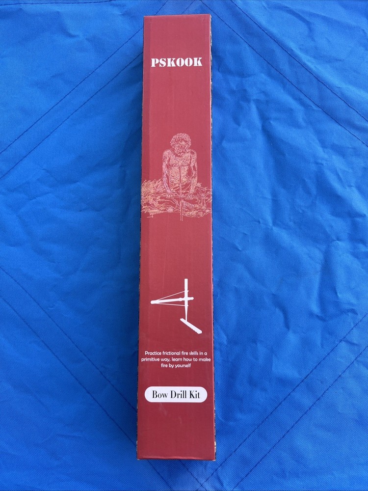 PSKOOK Bow Drill Kit Fire Starter, Primitive Wood, Survival Practice