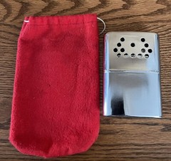 Vintage Orbex Jon-E Self Starting Hand Warmer Made in USA W Bag Refillable