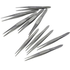 10 Pack Tweezers Narrow Ends Splinter Remover First Aid Emergency Survival Kits