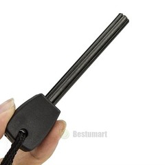 2pc Fire Starter Flint Steel Striker Survival Kit Ferro Rod Camping Outdoor Tool