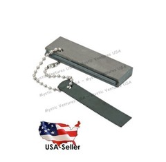SOLID Magnesium Fire Starter With Flint, Striker Knife ~ Makes dozens of fires!