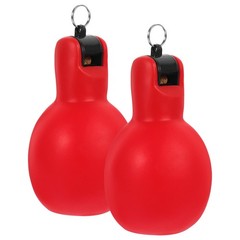 2 Pcs Portable Hand Squeeze Whistle PVC Material Outdoor Survival Camping