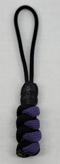 Paracord ~ Purple & Black ~ Zipper Pull/Knife Lanyards/Key Fob/Tool Keeper ~ 03