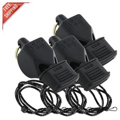 3-Pack Classic CMG Whistles with Breakaway Lanyards – Sound at 115DB