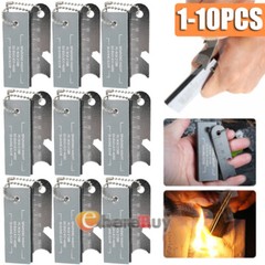 LOT Outdoor Survival Magnesium Flint Steel Striker Fire Starter Lighter Camping