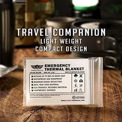 EVERLIT Survival Emergency Mylar Thermal Blankets -Space Blanket Survival kit Ca