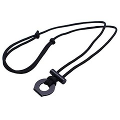 Fire Starter Survival Necklace with Ferro Rod, Striker, and Tinder Cord.
