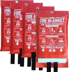40″x40″ Emergency Fire Blanket for Home Kitchen, Fiberglass Safety