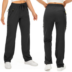 Womens Hiking Pants Sun Protection Quick Dry UPF 50 X-Small Tall, Black