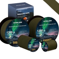 1200lb Paracord Rope, 4.4mm 15 Triple Strands Paracord, Heavy Duty Tactical P…