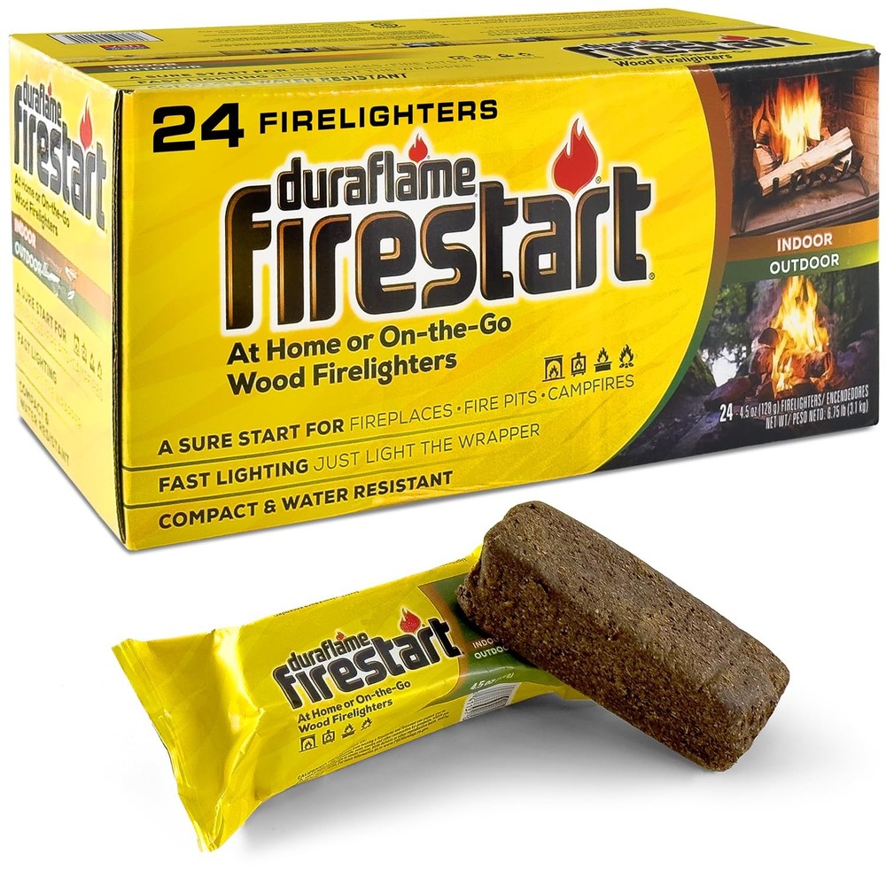 Fire Starter for Indoor and Outdoor Use – Quick Ignition Logs for BBQ, Firepl…