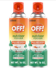 2 Pack OFF! Outdoor Insect & Mosquito Repellent Fogger, Backyard Pretreat 16 oz