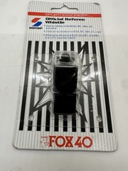 Vintage New Fox 40 Classic Official Pealess Whistle Black Sportcraft NIP
