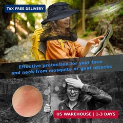 South to East Mosquito Head Net for Insects 2 Pack, Fly & Bug Protection | Outdo