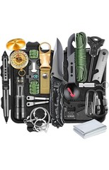 19-in-1 Emergency Survival Kit Premium Outdoor Gear | Camping Hiking Hunting