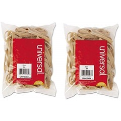 UNIVERSAL Office Products, Rubber Bands, Size 64, 3-1/2 x 1/4, 2 Pack, Beige