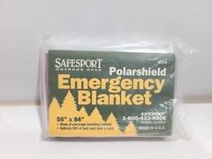 Safesport Polarshield Emergency Blanket, Size: 56″ x 84″, Made in USA