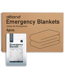 Altland 4 Pack of Emergency Blankets – Heat Reflective Blankets for Winter