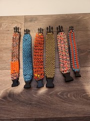 LOT: (6) Paracord Survival Bracelet – Handmade Multicolor – Outdoor Camping Hike
